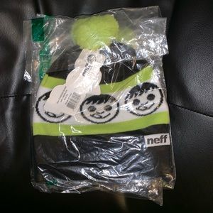 NWT Neff Standard Lime Green&Black Beanie Unisex